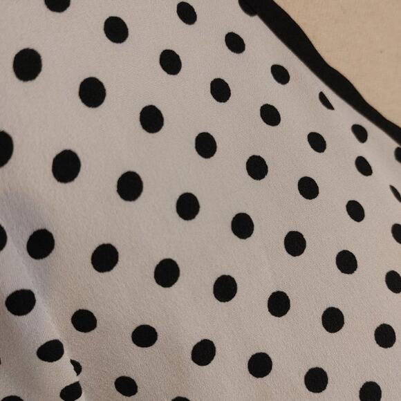 Two Hearts Maternity Size Small Maternity Short Dress Polka Dot White Black Tuni - Picture 9 of 14